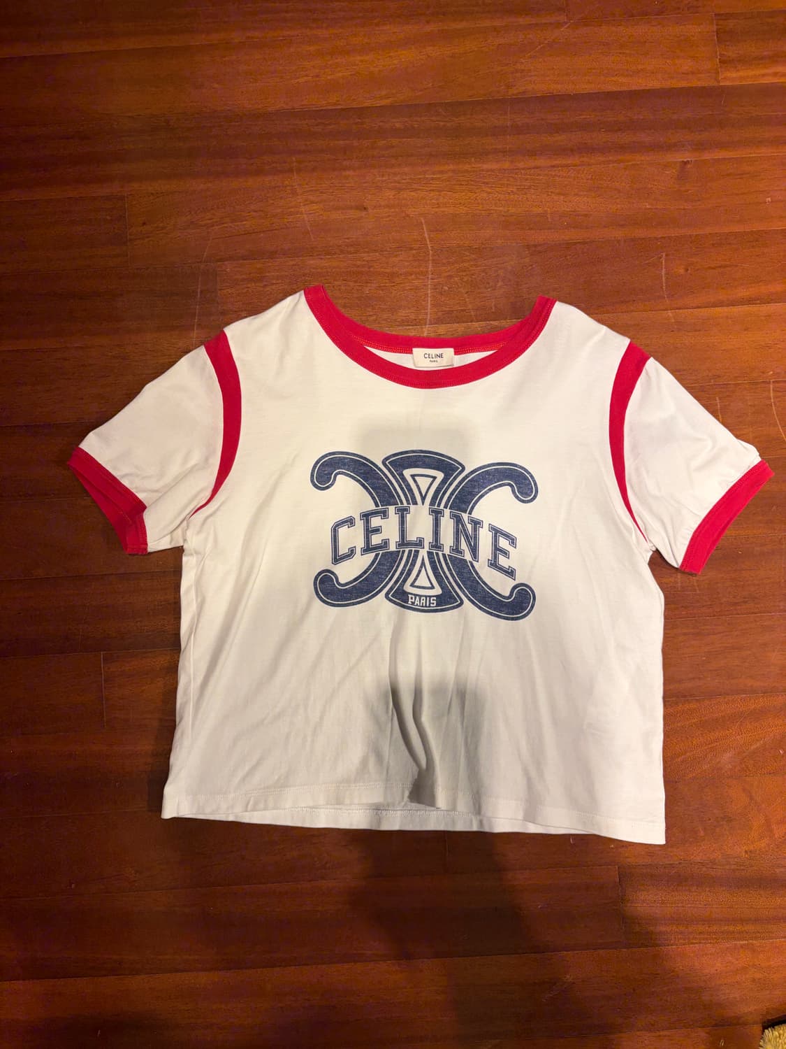 정품 셀린느 트리오페 링거 반팔 티셔츠 M 국내매장 상품이미지1