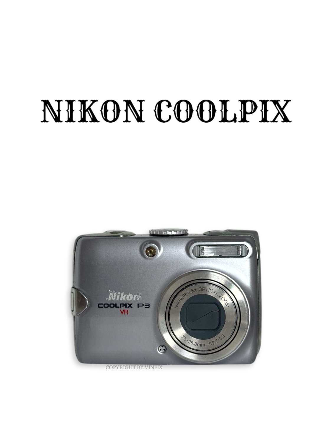 니콘 쿨픽스 P3(coolpix p3) 빈티지 디지털 카메라 디카 상품이미지1
