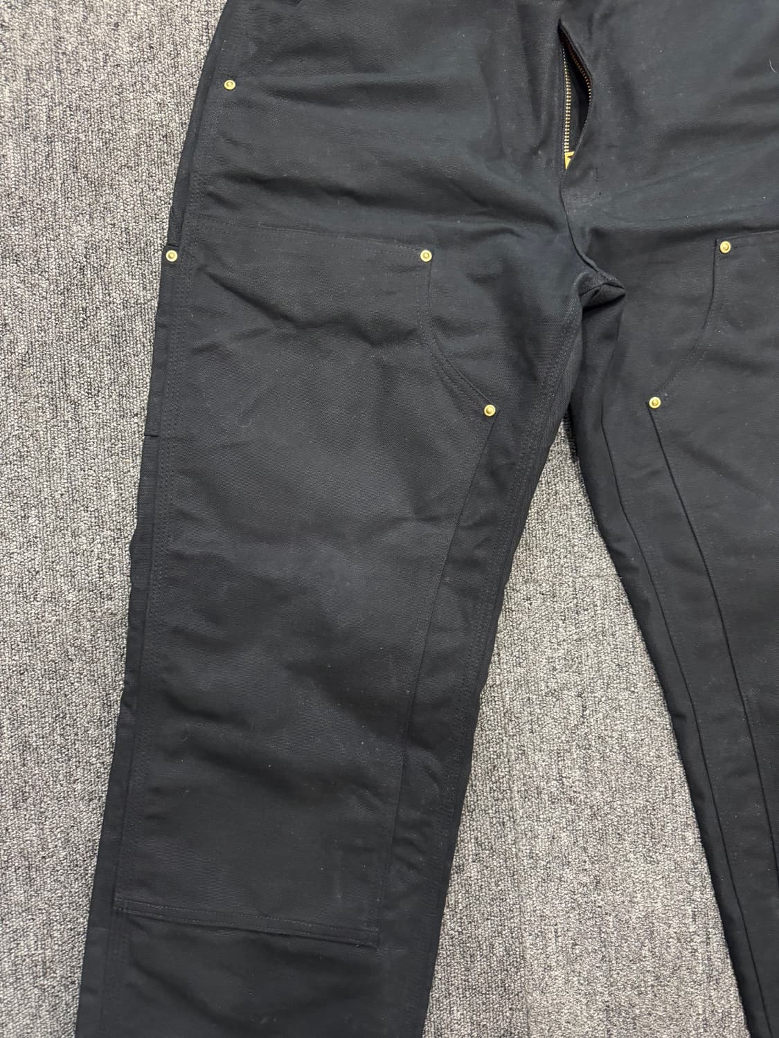 USA 칼하트 더블니 블랙 BK BK 34/30 상품이미지5