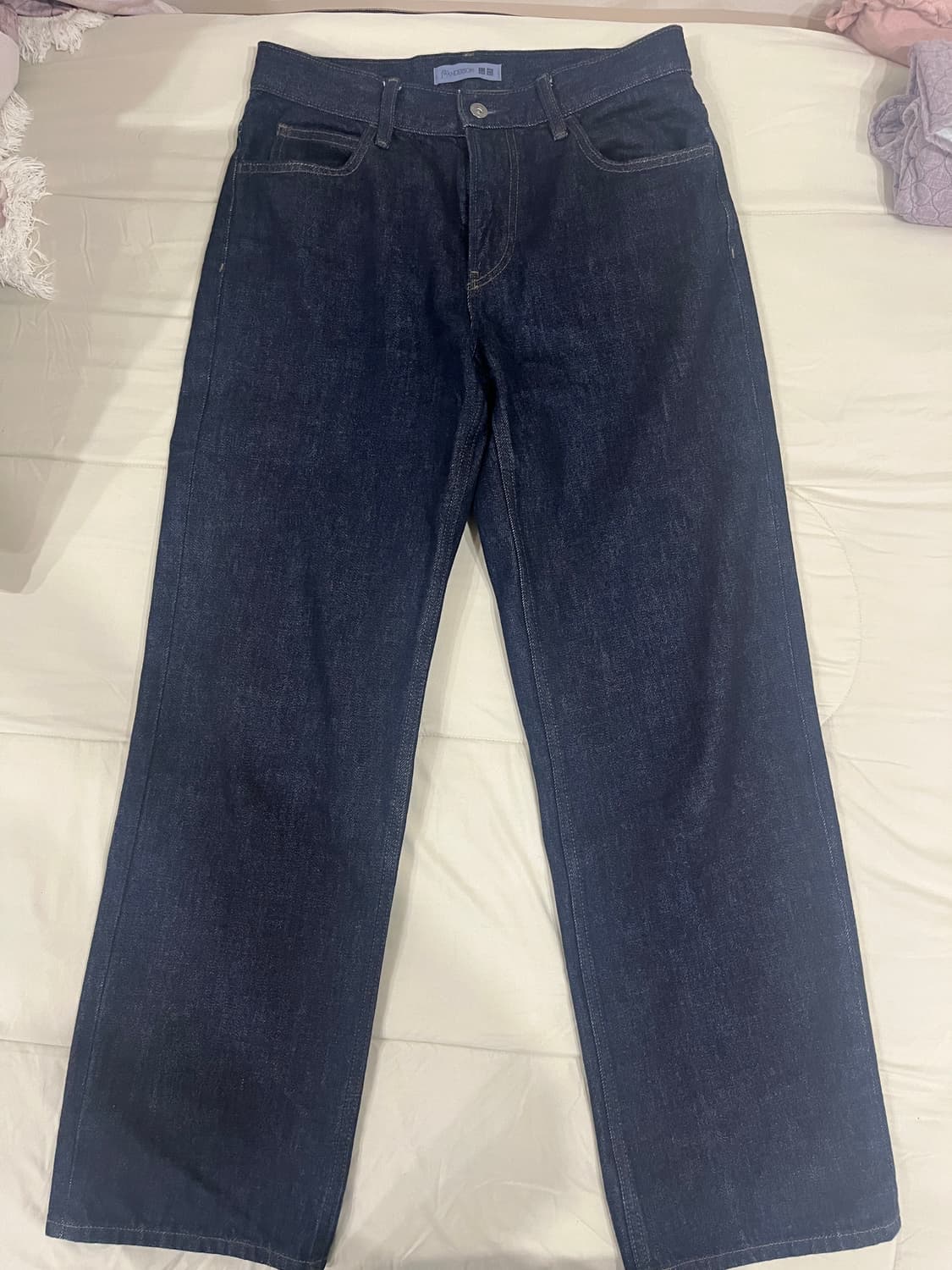 유니클로xJWA 스트레이트진(68블루) 상품이미지4