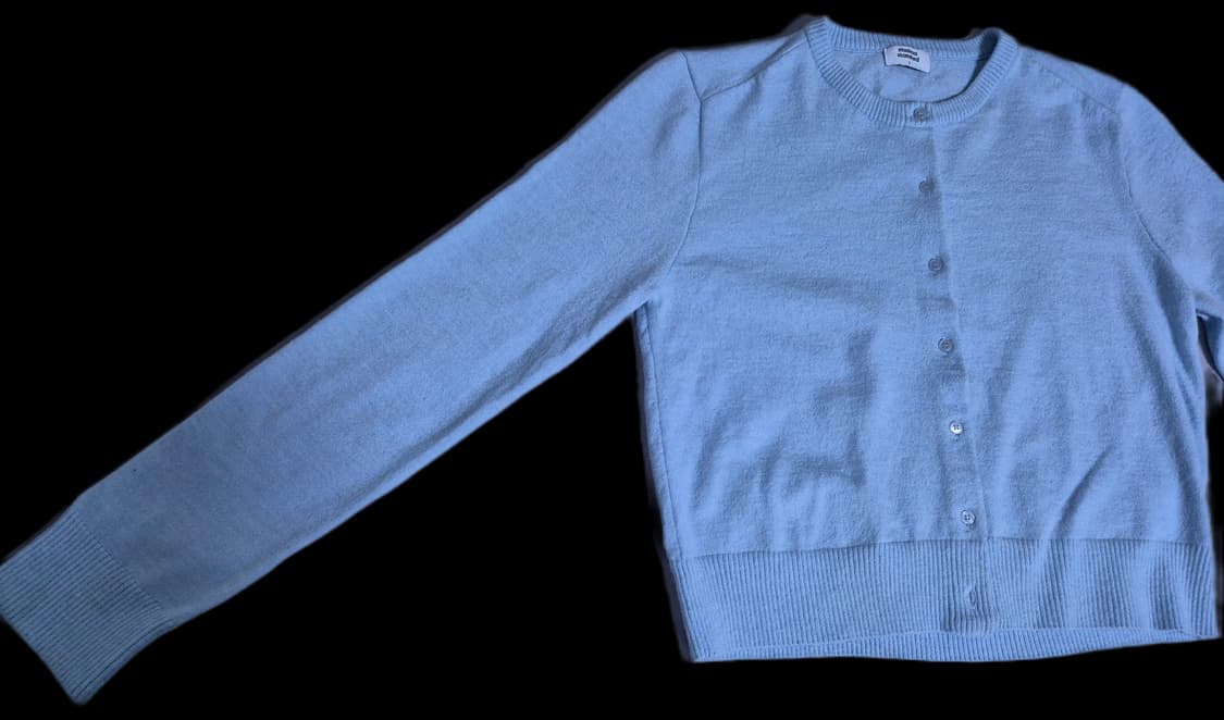 무신사스탠다드 우먼 라운드넥 가디건 파스텔블루 상품이미지4