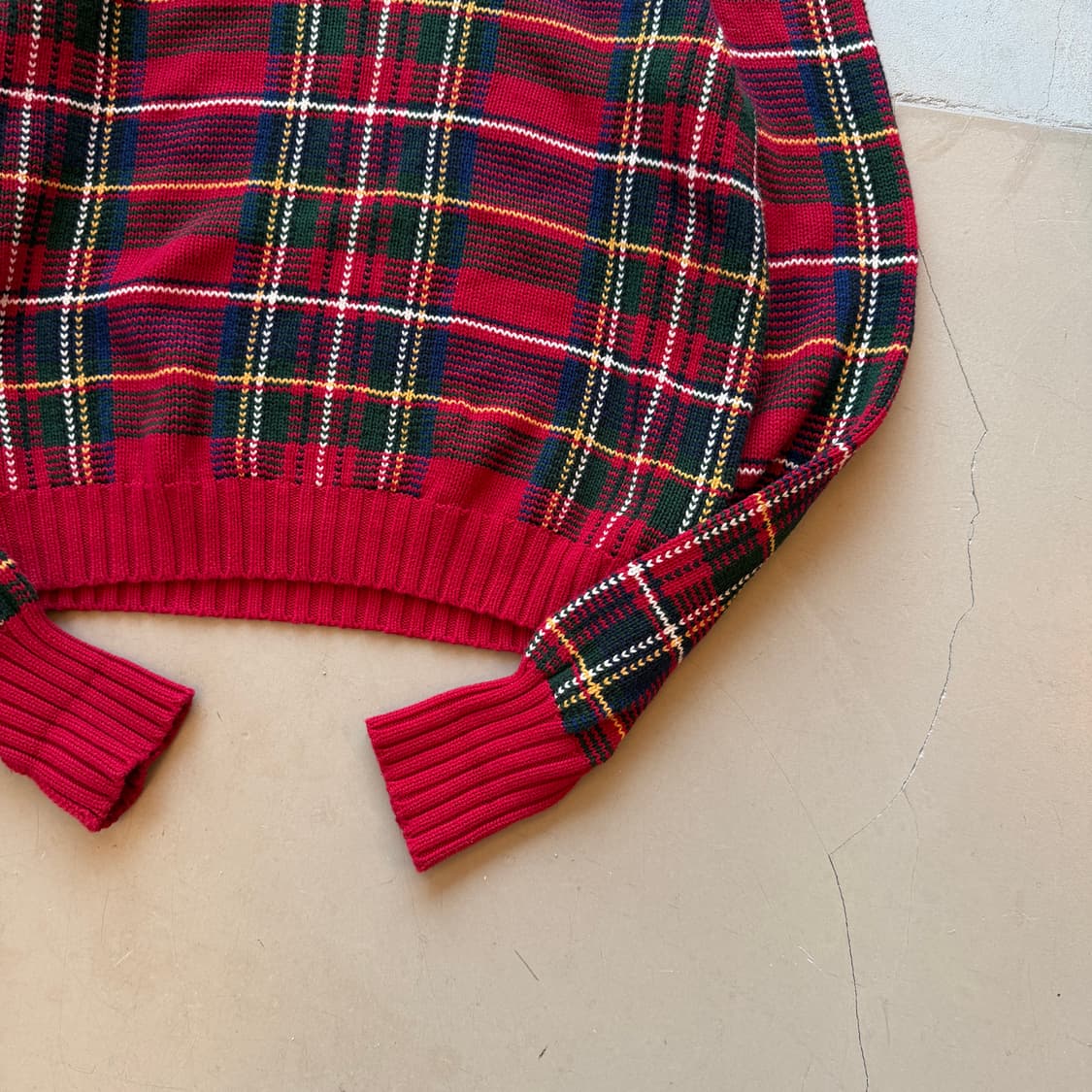 폴로 랄프로렌 체크 니트 스웨터 상품이미지2