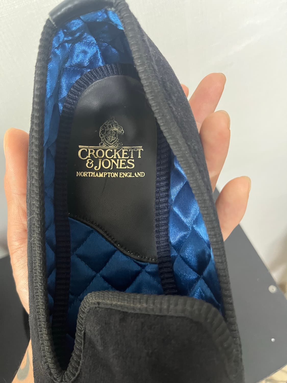 크로켓 앤 존스(Crockett & Jones) 벨벳 슬리퍼 (8.5 사 상품이미지3