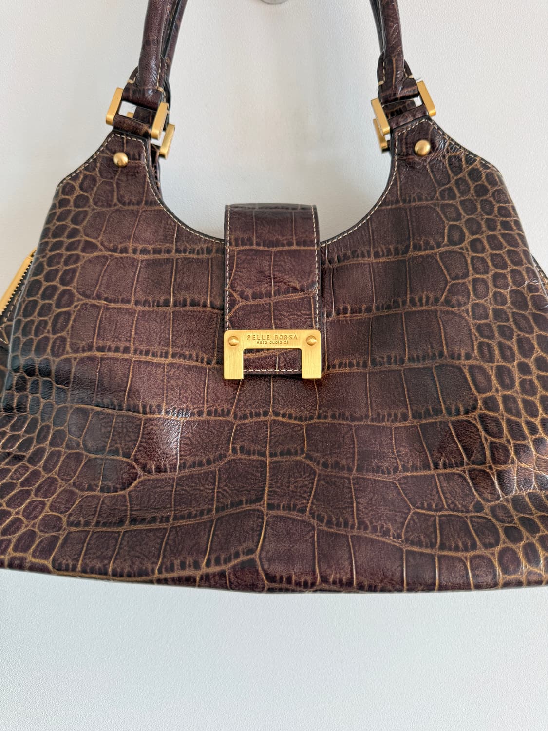 페레보사(PELLE BORSA) 크로커 패턴 숄더백 상품이미지3