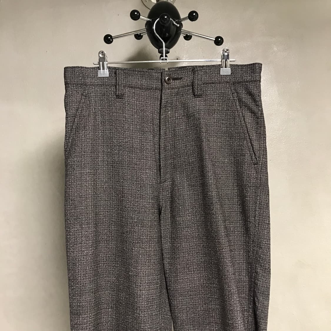 준야와타나베 잔체크 슬랙스 S 상품이미지2