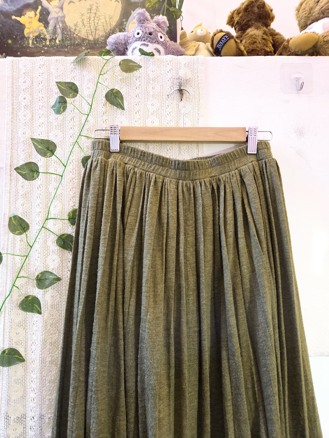 녹차 니트 롱스커트 상품이미지2