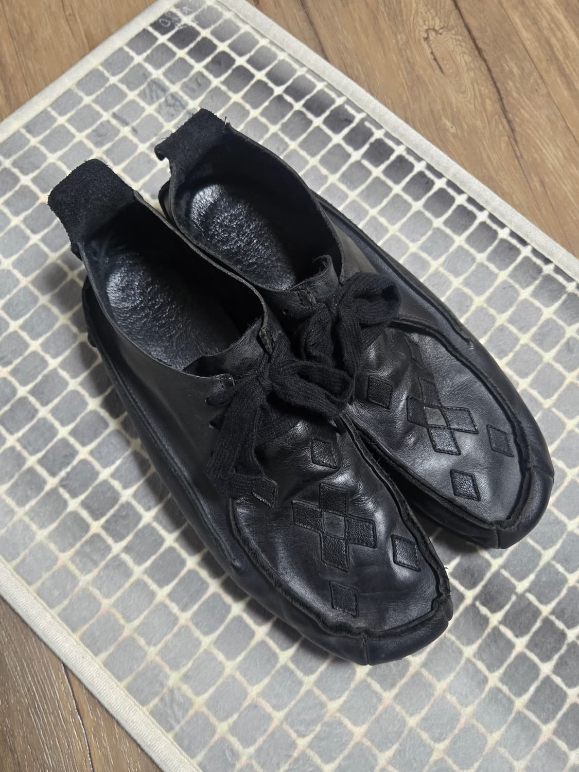 [3] 폴리테루 스티치드 왈라비 블랙 상품이미지3