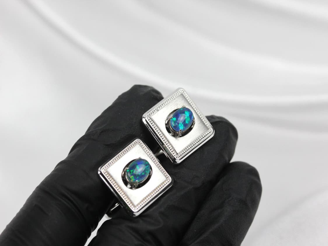 일제 A,A-등급 4.9cm 넥타이핀 커프스 세트 상품이미지7