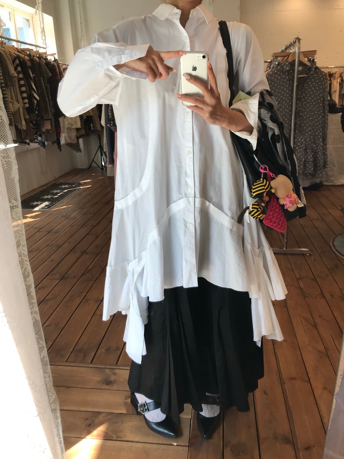 꼼데가르송 레이어드 디테일 셔츠 원피스 상품이미지10
