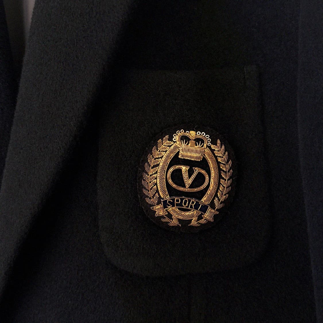 발렌티노 스포츠 엠블럼 와펜 금장버튼 아이비리그 스쿨룩 자켓 상품이미지6