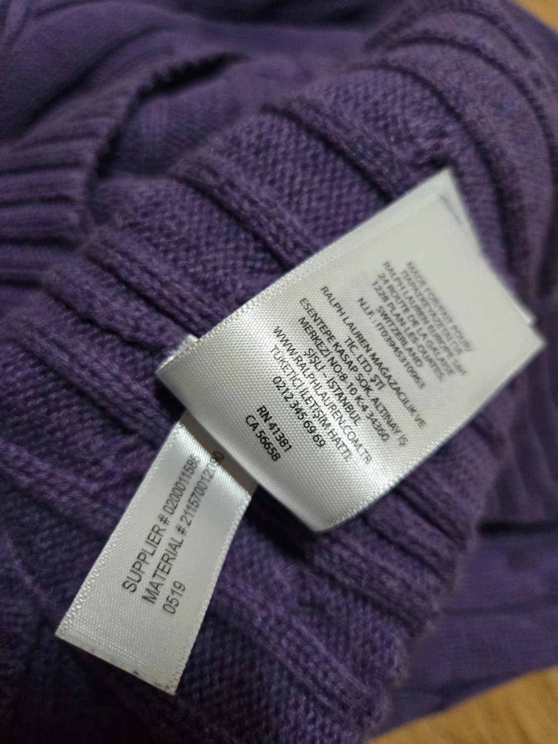 폴로 랄프로렌 여성 케이블 니트(라벤더색상) 상품이미지7