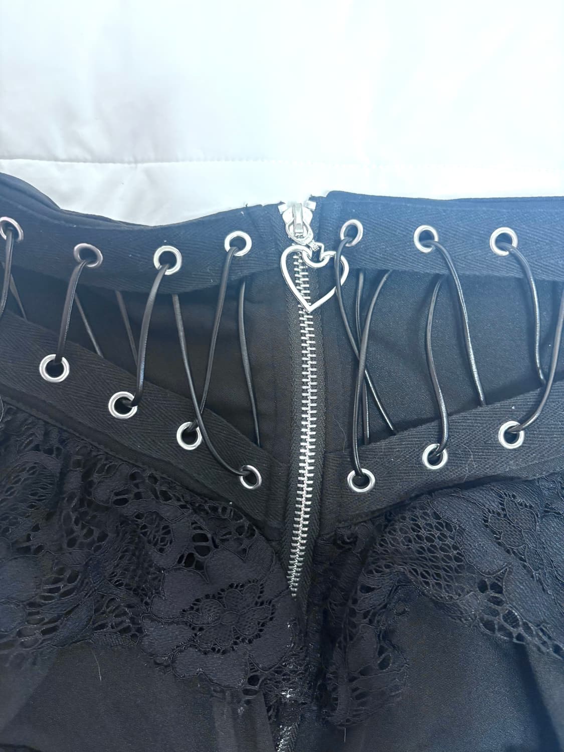 블랙 지뢰계 레이스 스커트 상품이미지2