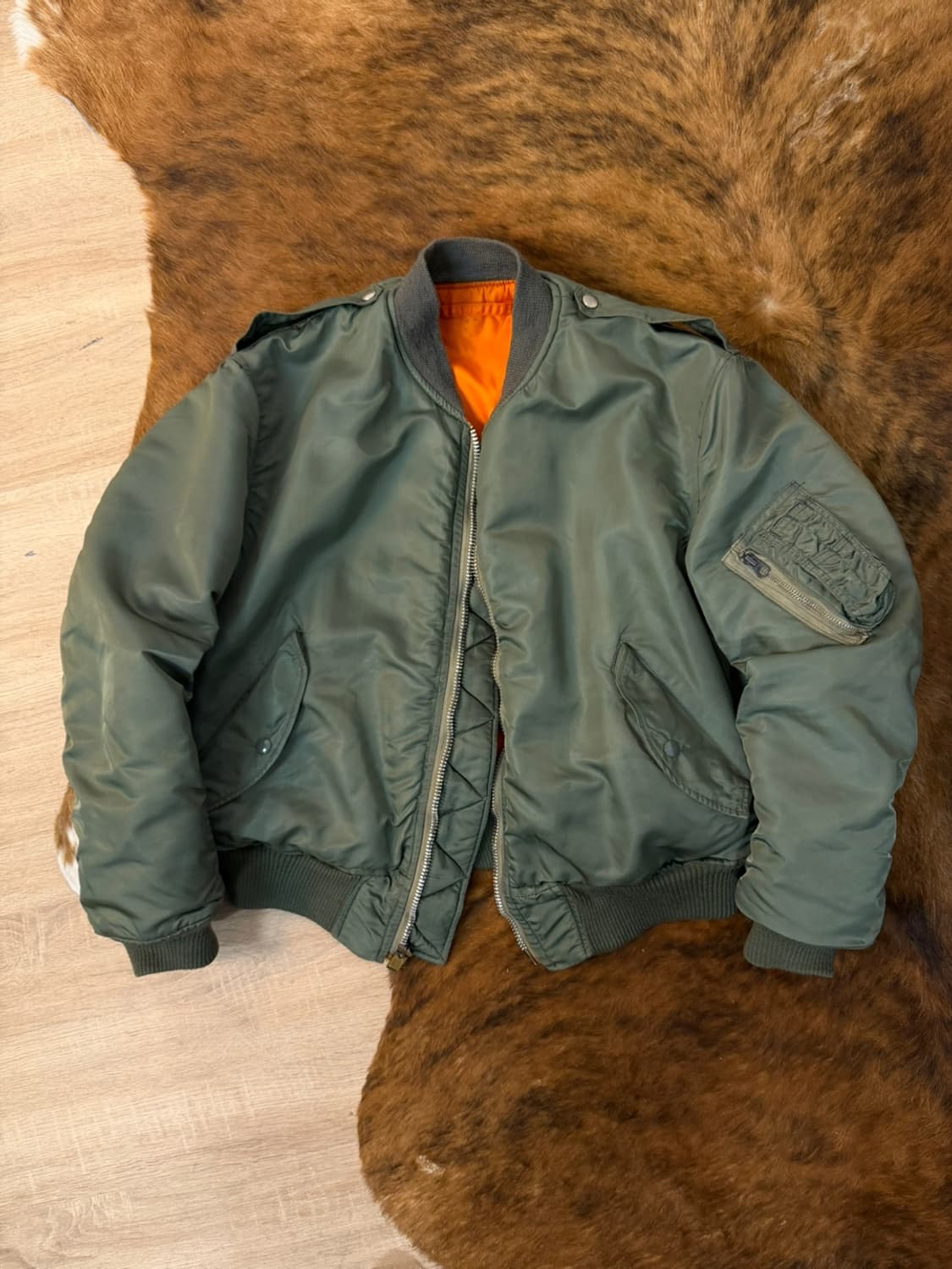 70s 알파인더스트리 8279E 봄버 자켓  상품이미지1