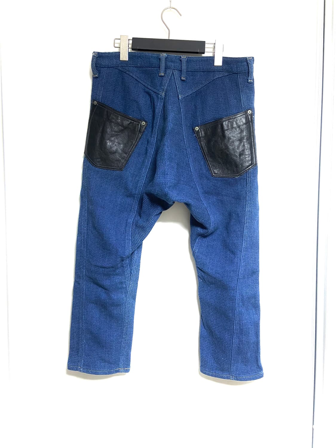 준야 와타나베 15SS 사시코 레더 패치 사루엘 팬츠 상품이미지6