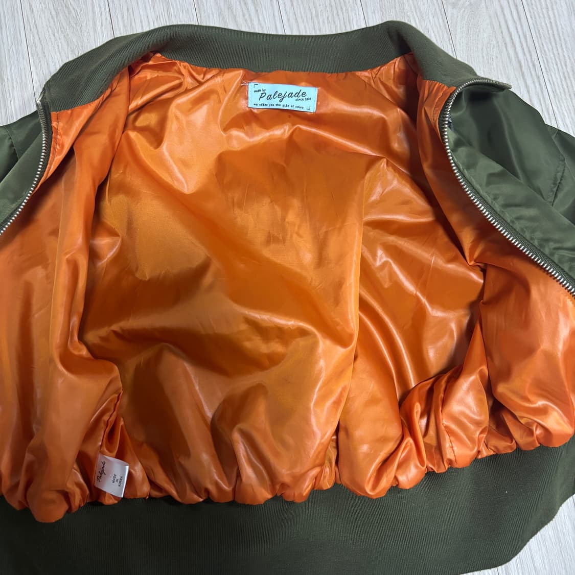 페일제이드 봄버 자켓 카키 항공점퍼 상품이미지9