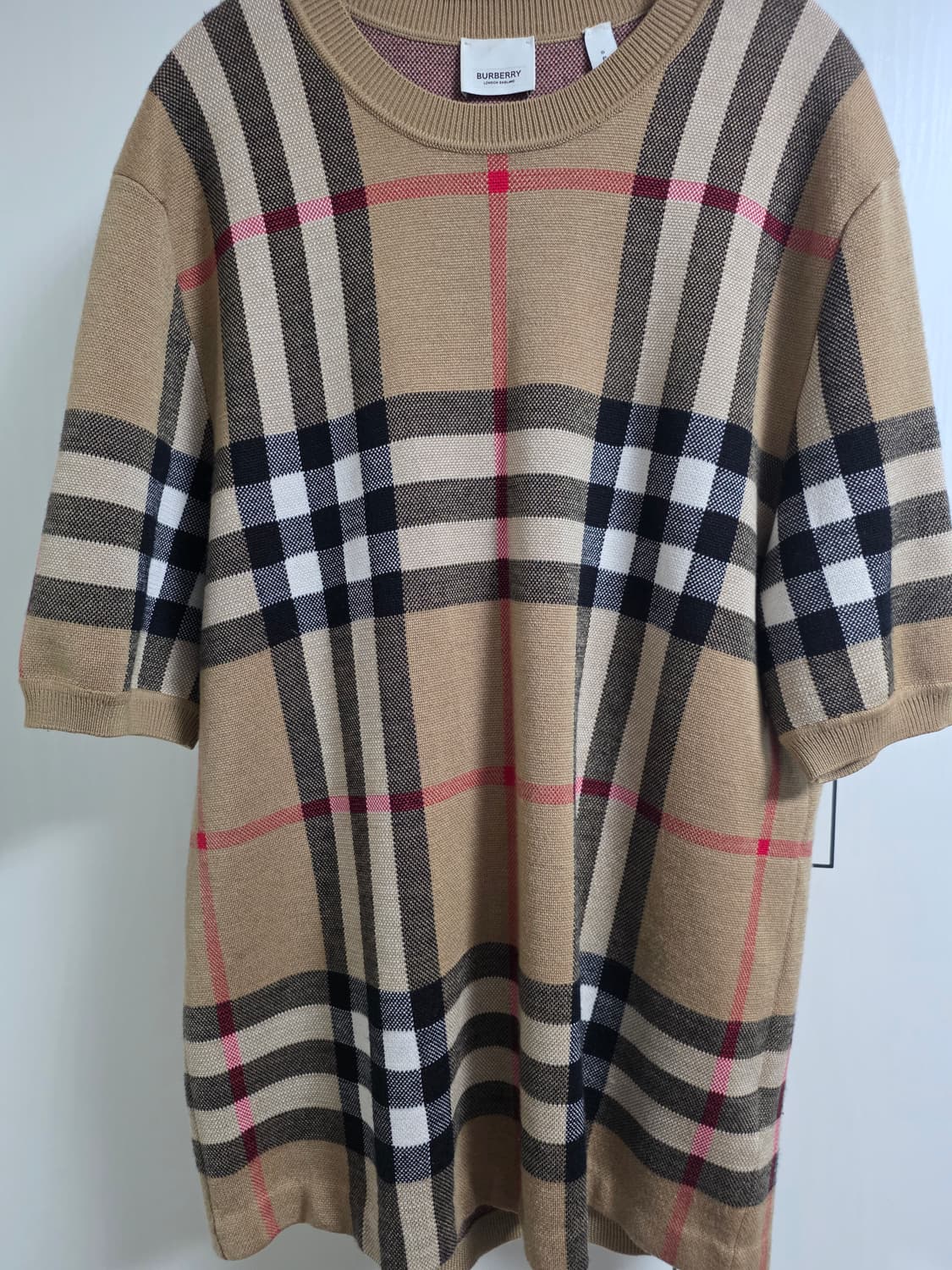 버버리 니트 반팔 s (실사이즈 100~105) 상품이미지7