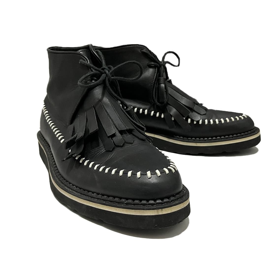 Zoorassic 블랙 프린지 태슬 부츠 상품이미지2