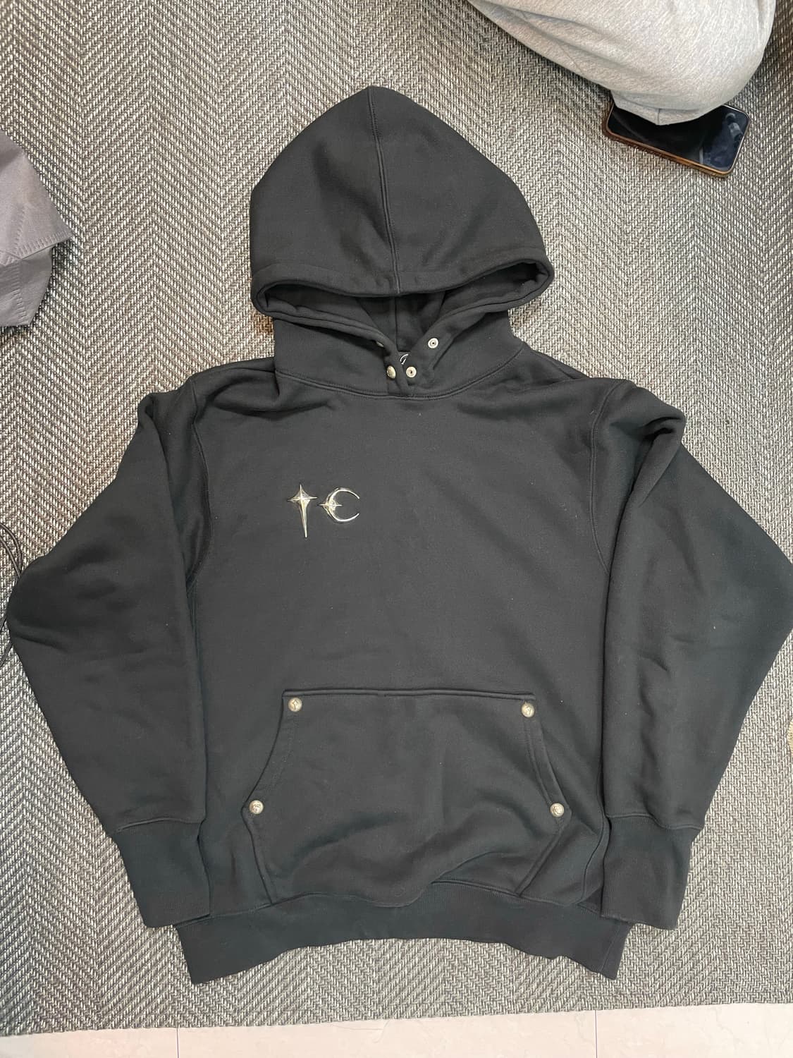 떠그클럽 아머 후드 블랙 2사이즈 상품이미지1