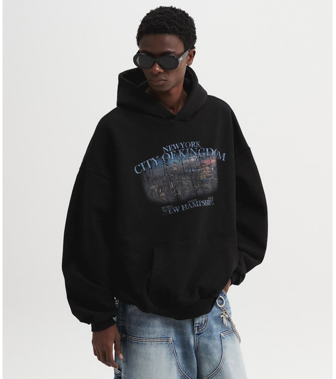 DNSR 킹덤 오버핏 후드티 상품이미지1