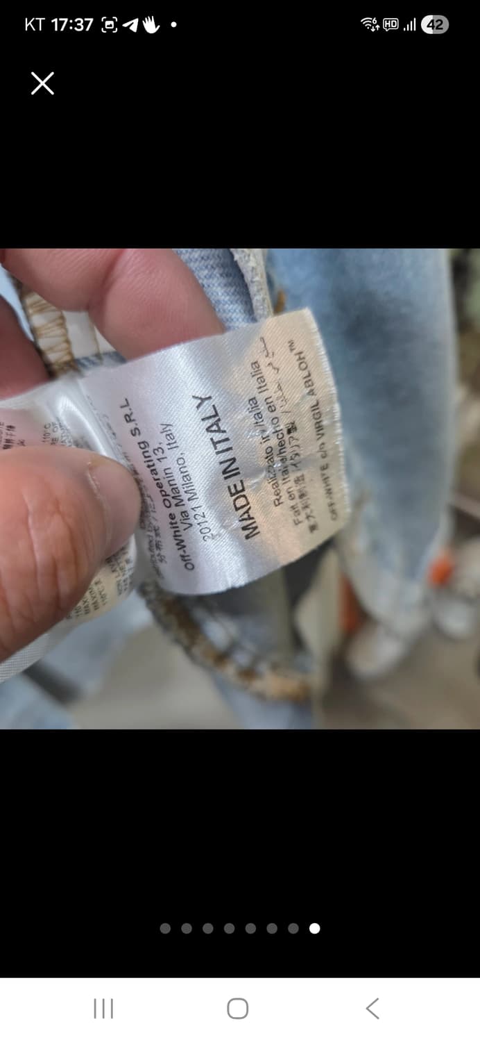 오프화이트 데님 셔츠 자켓 상품이미지8