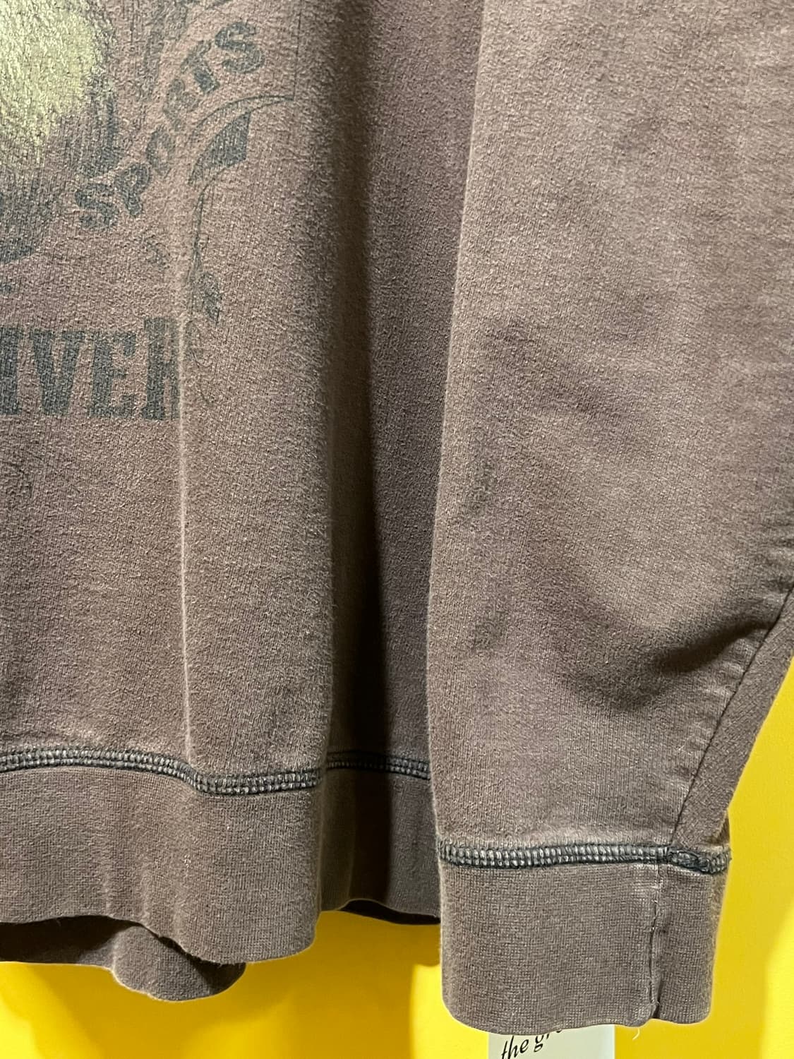 [L] 미국 빈티지 North River 사슴 그래픽 후드 티셔츠 상품이미지5