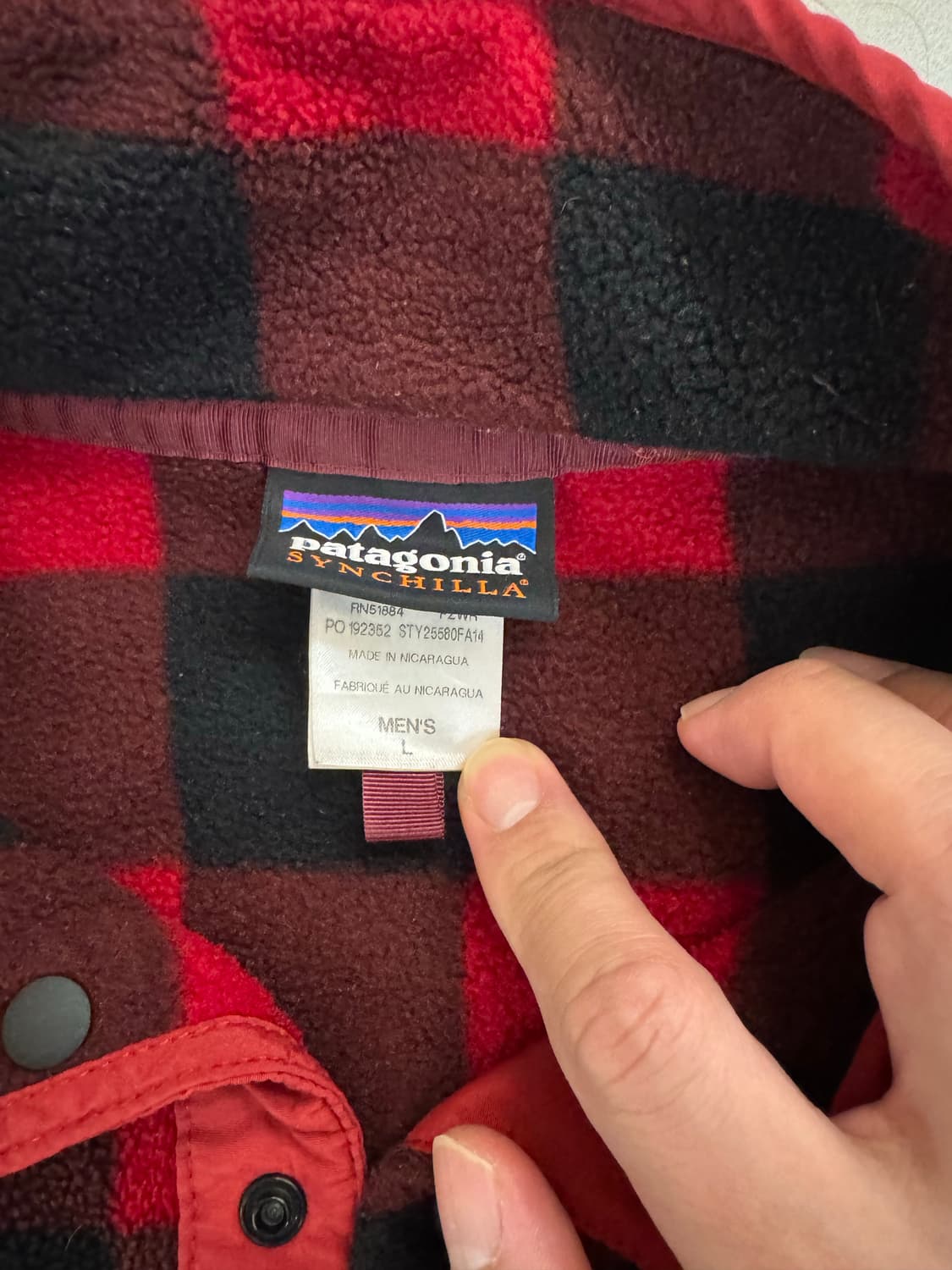 Patagonia 신칠라 버팔로플레이드 L 상품이미지3