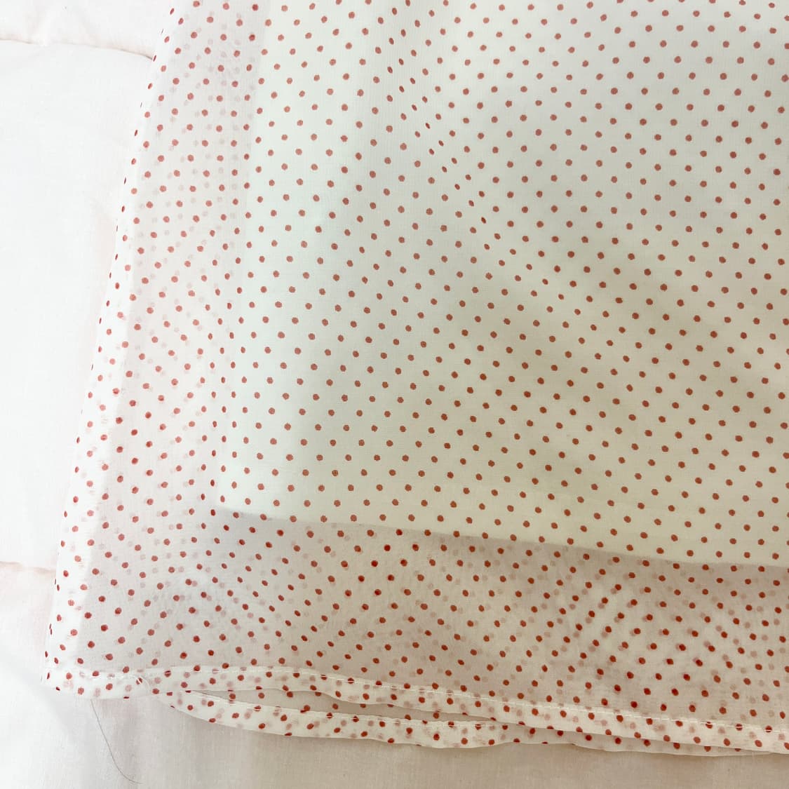 레드 도트 화이트 블라우스 상품이미지3
