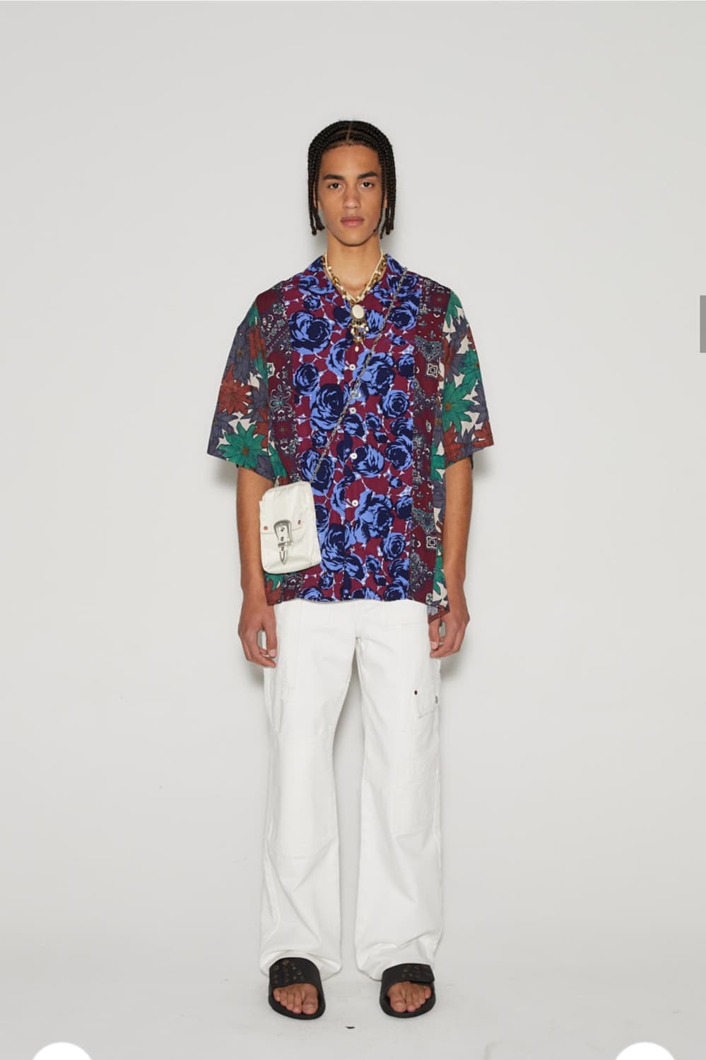 앤더슨벨 판타지아 프린트 오픈카라셔츠 M 상품이미지3