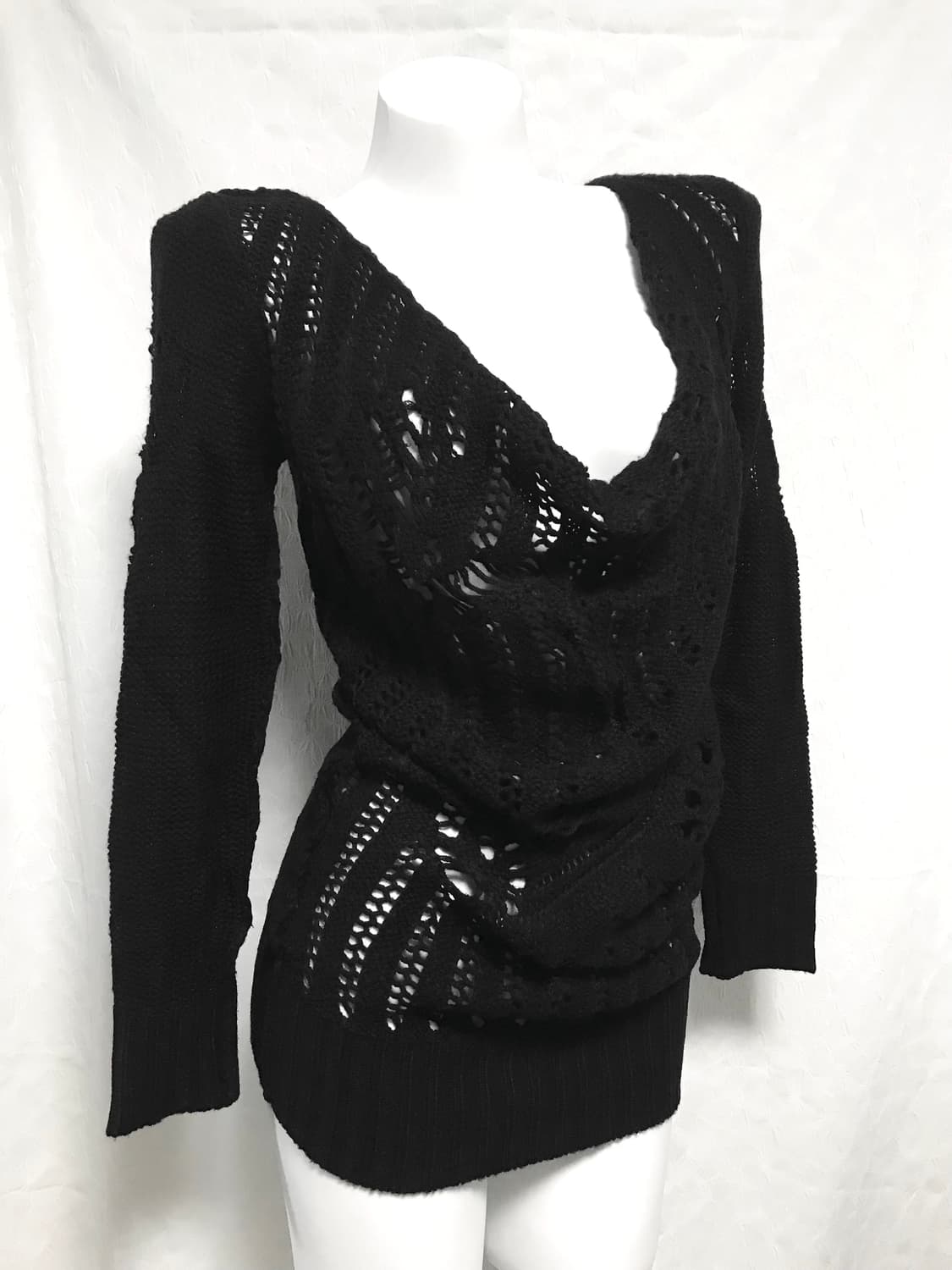 빈티지 고스트오브할렘 드레이프 데미지 니트 원피스 탑 상품이미지2