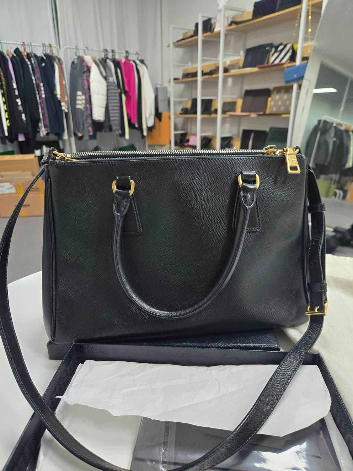 [A급컨디션] 프라다 사피아노 토트 숄더백 상품이미지2