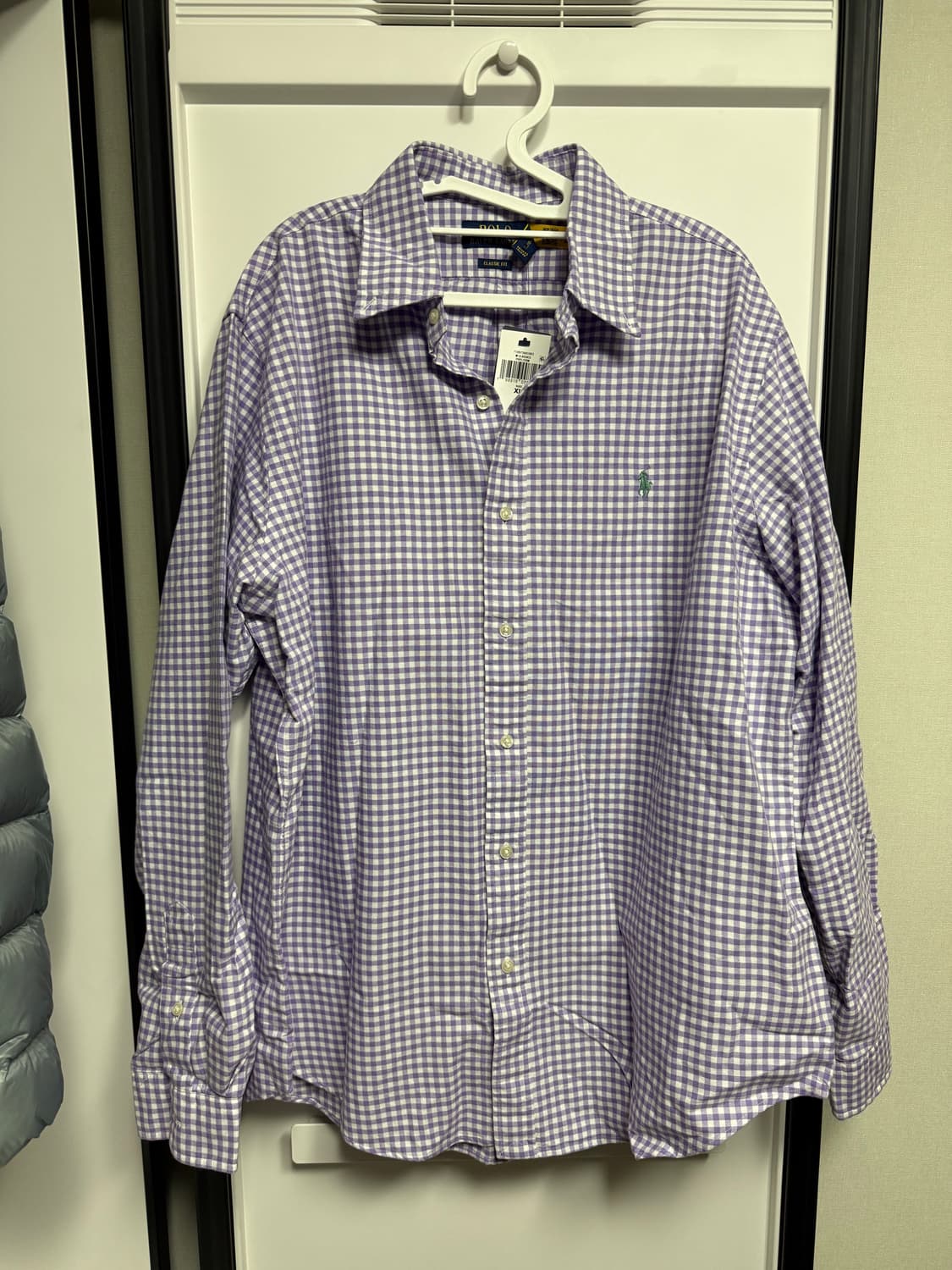 [XL] 폴로 클래식핏 깅엄 옥스포드 셔츠 상품이미지1