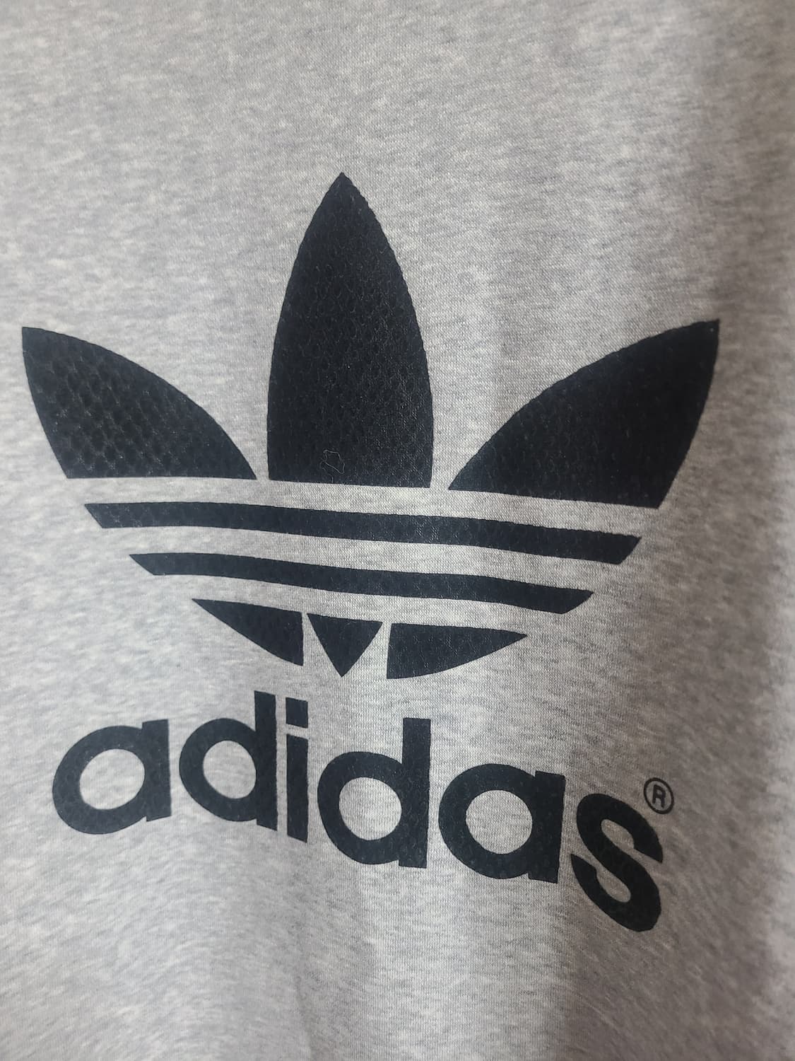 아디다스 회색 트레포일 맨투맨 티셔츠(100) 상품이미지3