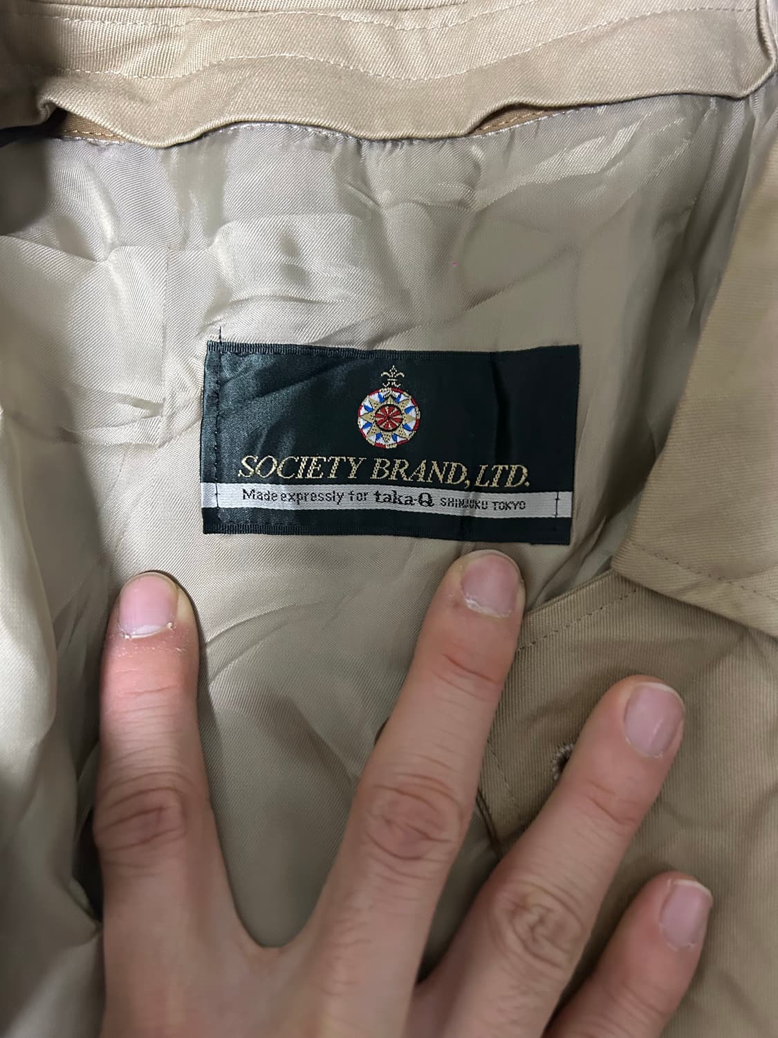 일제 타카큐 트랜치코트 울 내피포함 사이즈 100~ 105 상품이미지3