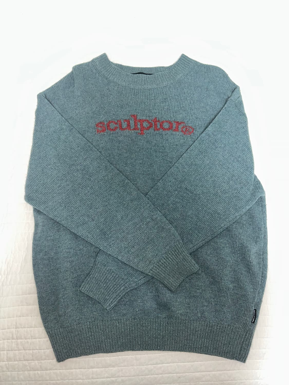 스컬프터 로고 인타샤 니트 상품이미지1