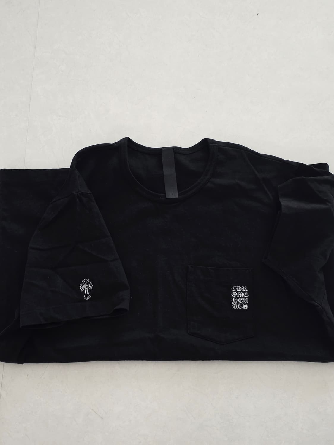 크롬하츠 자수 반팔 티셔츠 상품이미지1