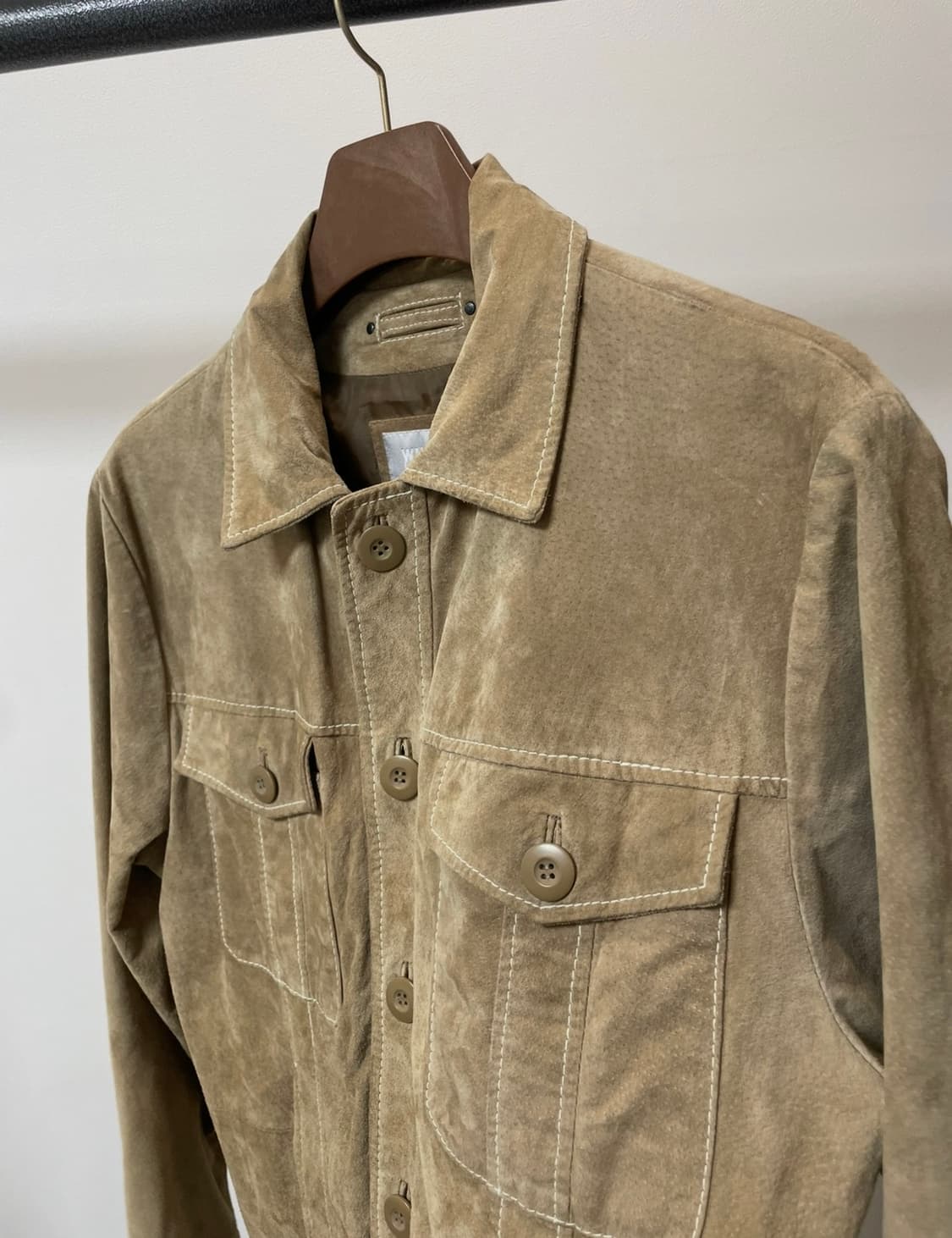 (M) 윌슨 레더 레더 스웨이드 트러커 자켓 상품이미지2