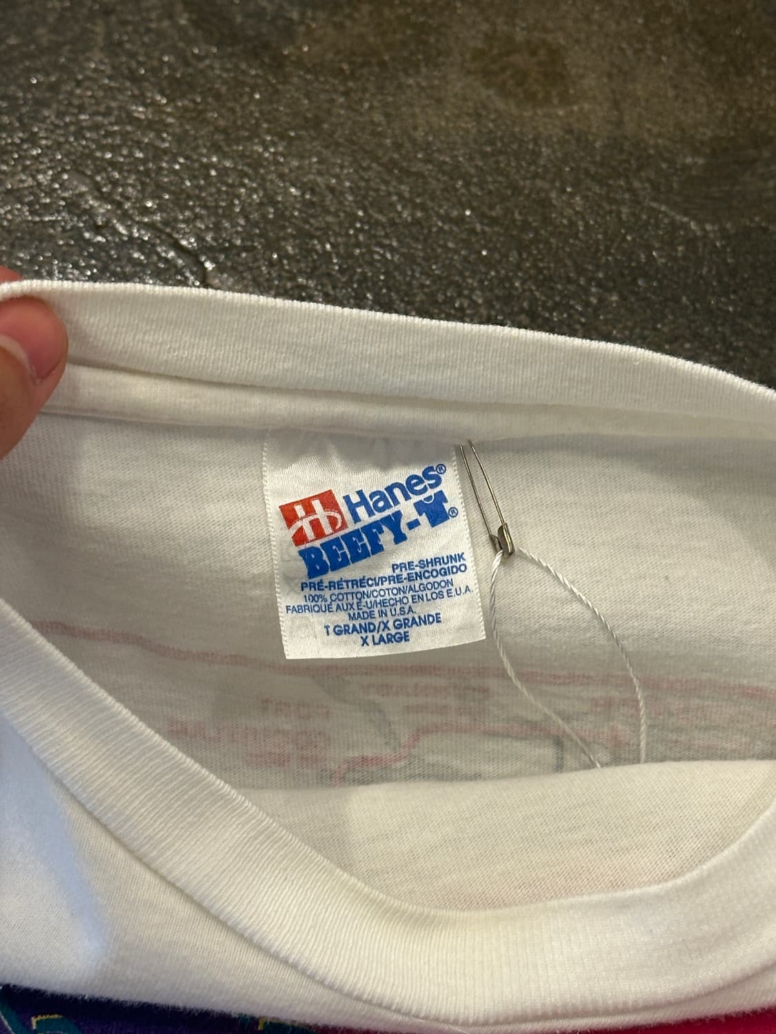 90s Hanes Single stitch T shirts 반팔티 XL 상품이미지5