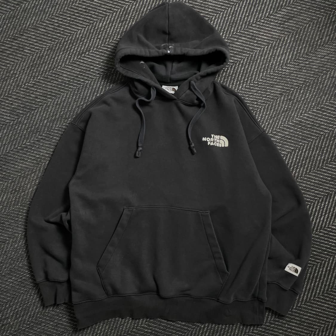 노스페이스 스몰로고 박시핏 후드 티셔츠o 4529 상품이미지1