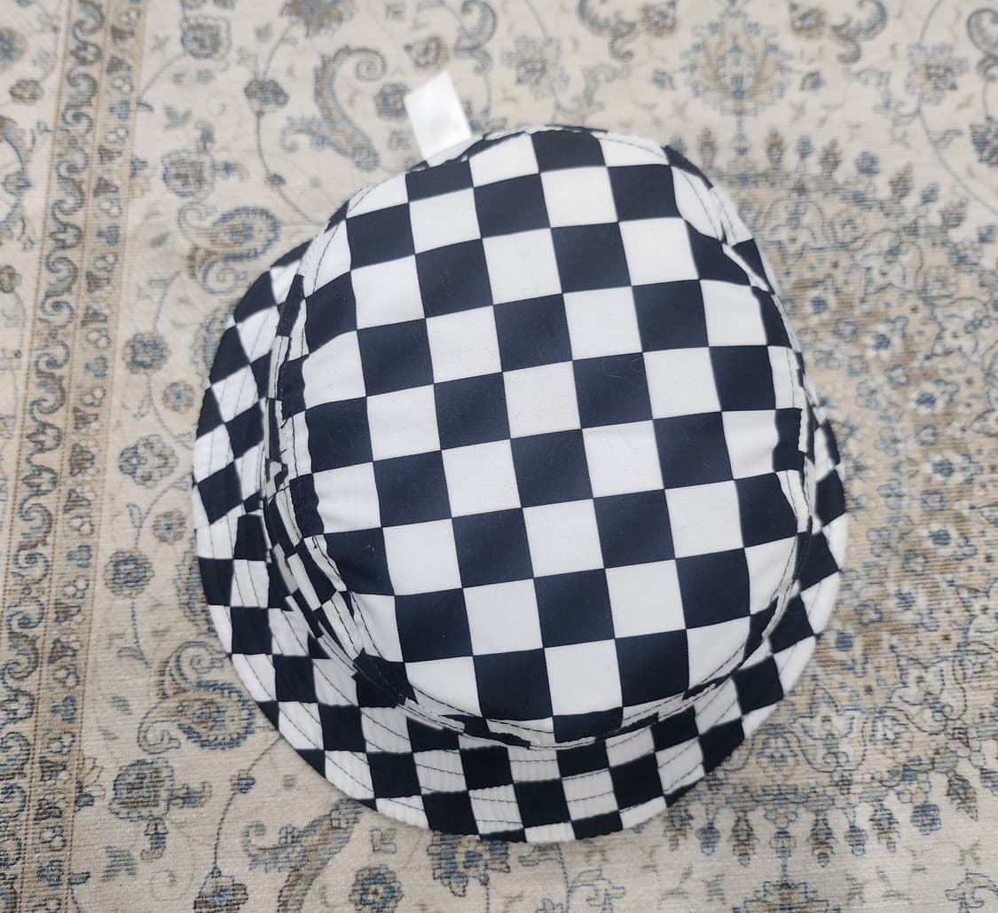 반스 체커보드 리버시블 버킷햇 상품이미지2