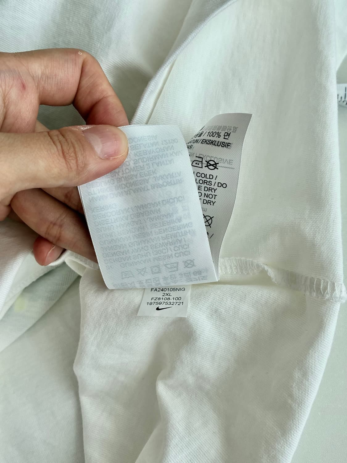 XXL) 나이키 테니스 코트 반팔 티셔츠 화이트 상품이미지7