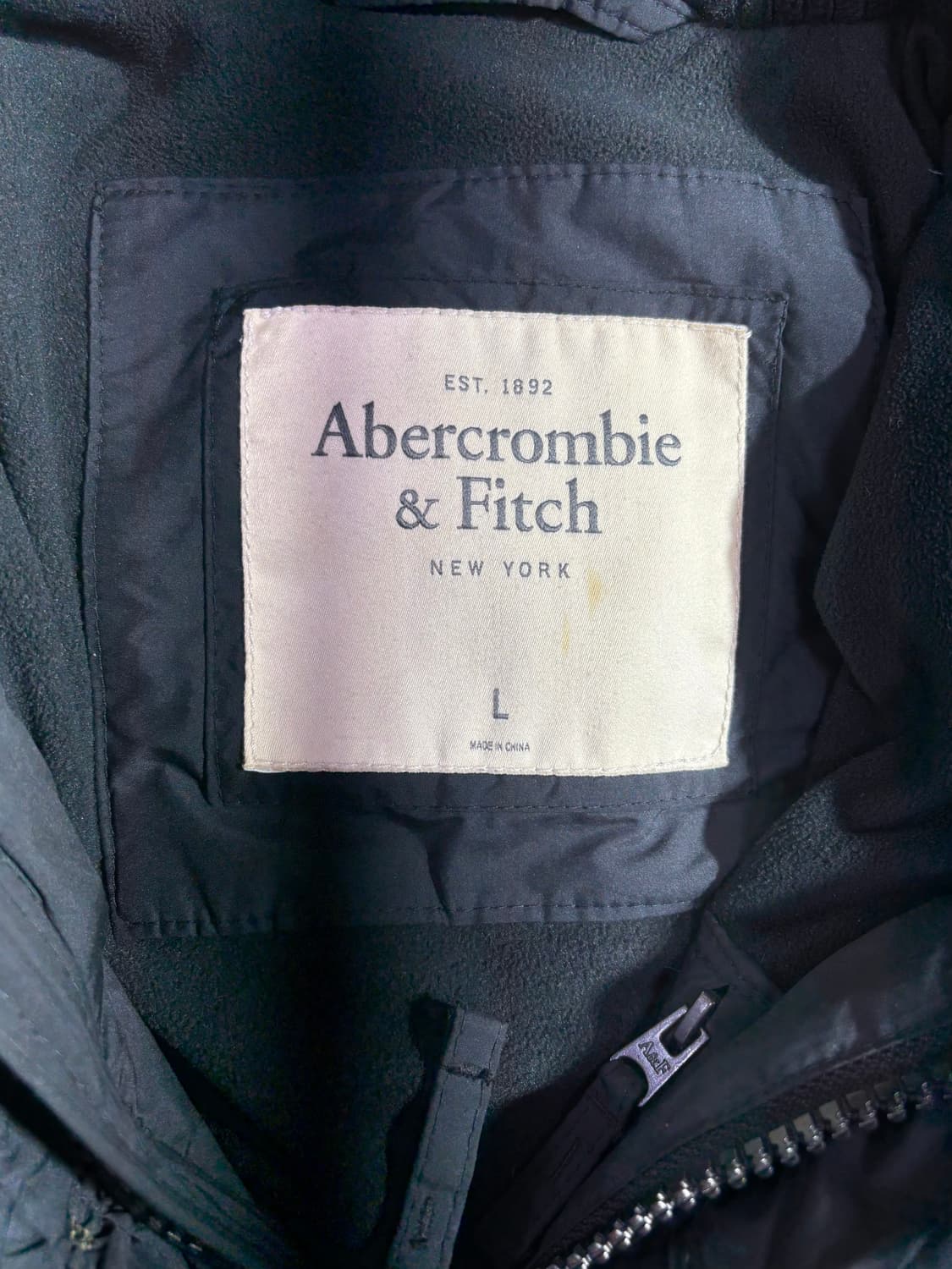 아베크롬비 블랙 패치 덕다운 패딩 상품이미지7