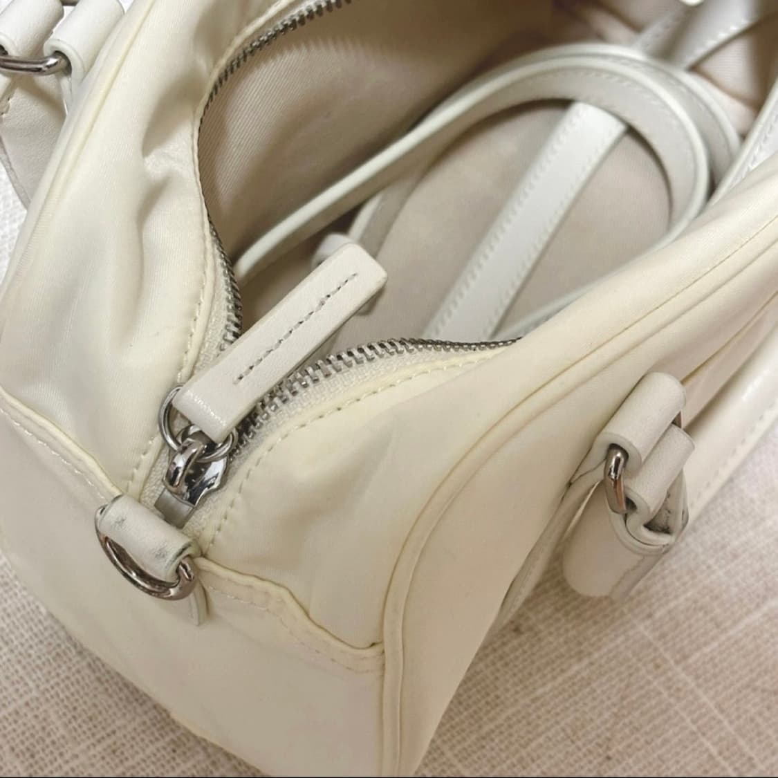 마뗑킴 SPORTY TOTE BAG 베이비 스포티 토트백 아이보리 상품이미지5