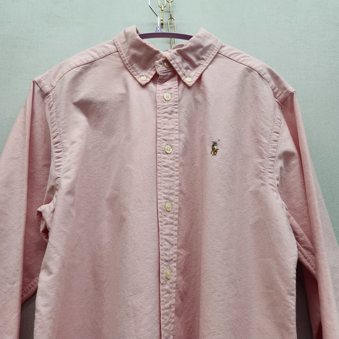 폴로 랄프로렌 멀티포니 핑크 셔츠 M 상품이미지2