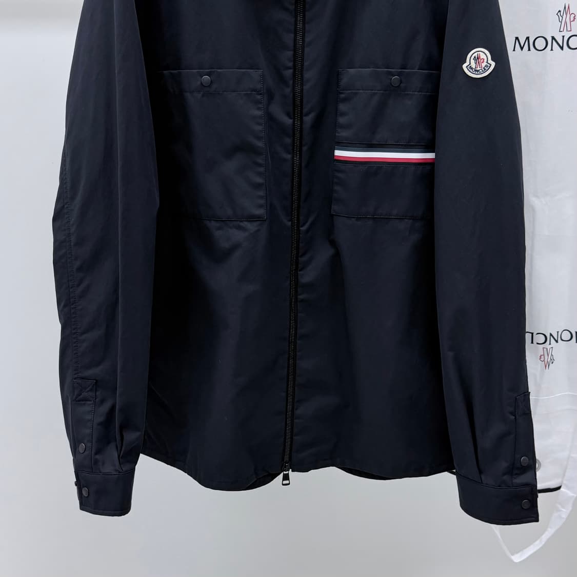 [S급/7] 몽클레어 아카히토 오버셔츠 바람막이 자켓 블랙 상품이미지3