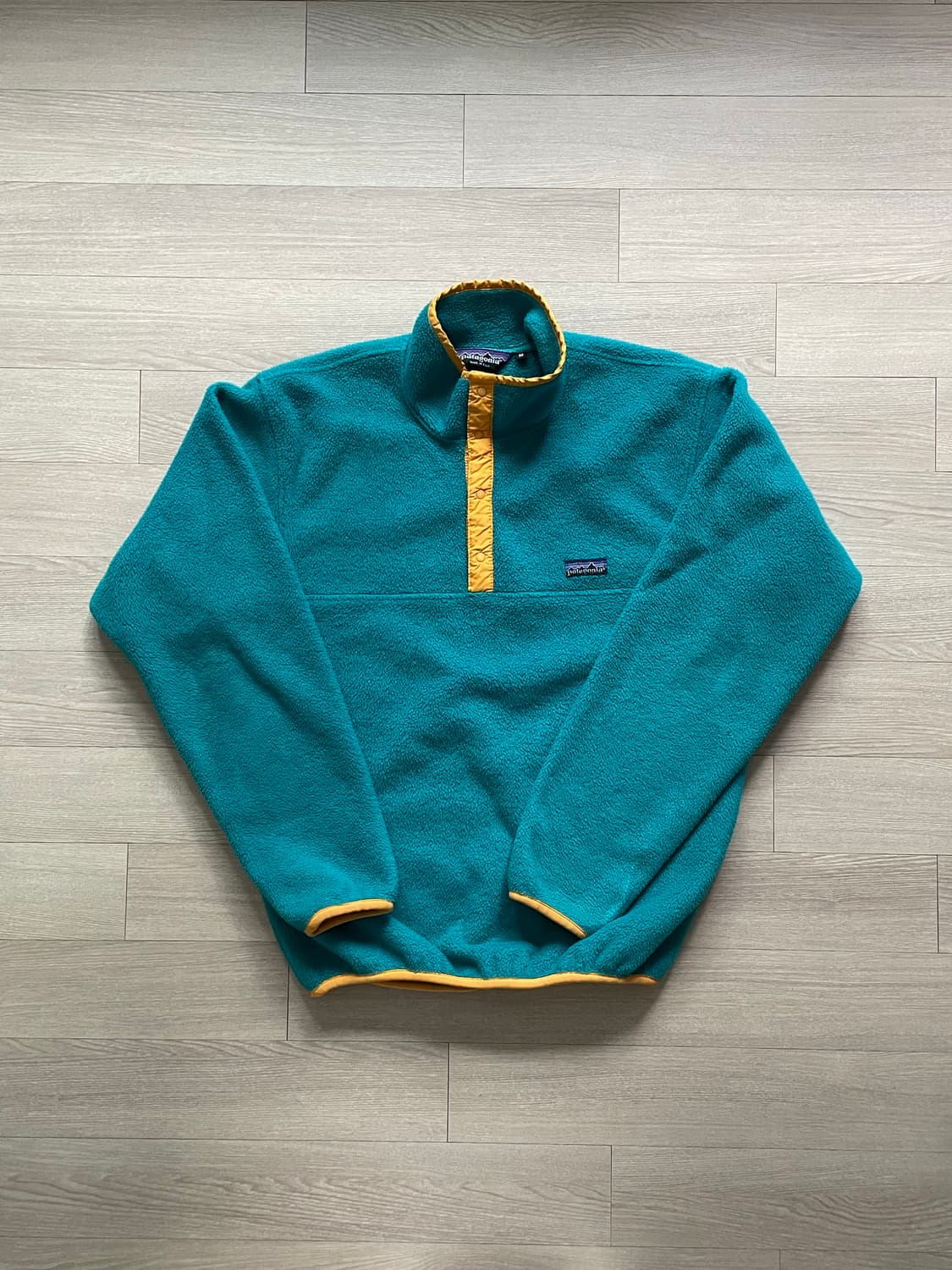 80s 파타고니아 신칠라 틸 블루 옐로우 상품이미지1