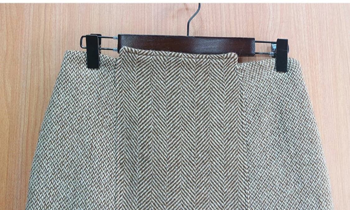 이태리산 HOMEOLIVE 헤링본 스커트 상품이미지2