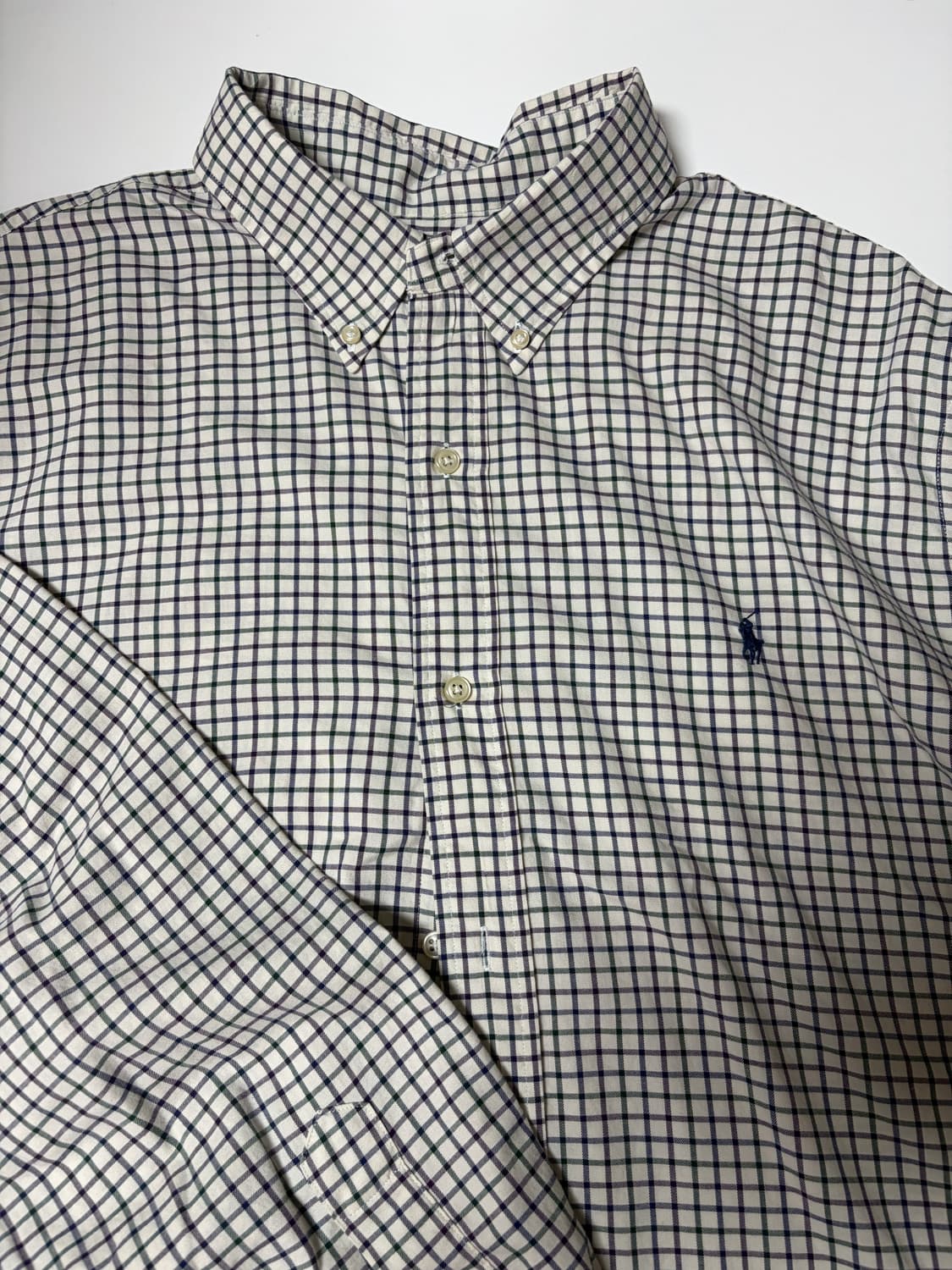 Polo 폴로 랄프로렌 체크 신형 셔츠 2XL 상품이미지4