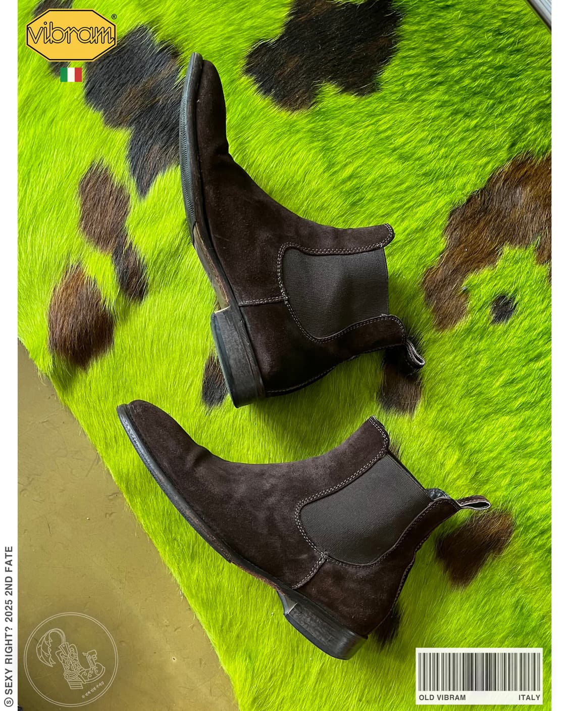 Old Vibram Itlian Leather Suede Boots 상품이미지1