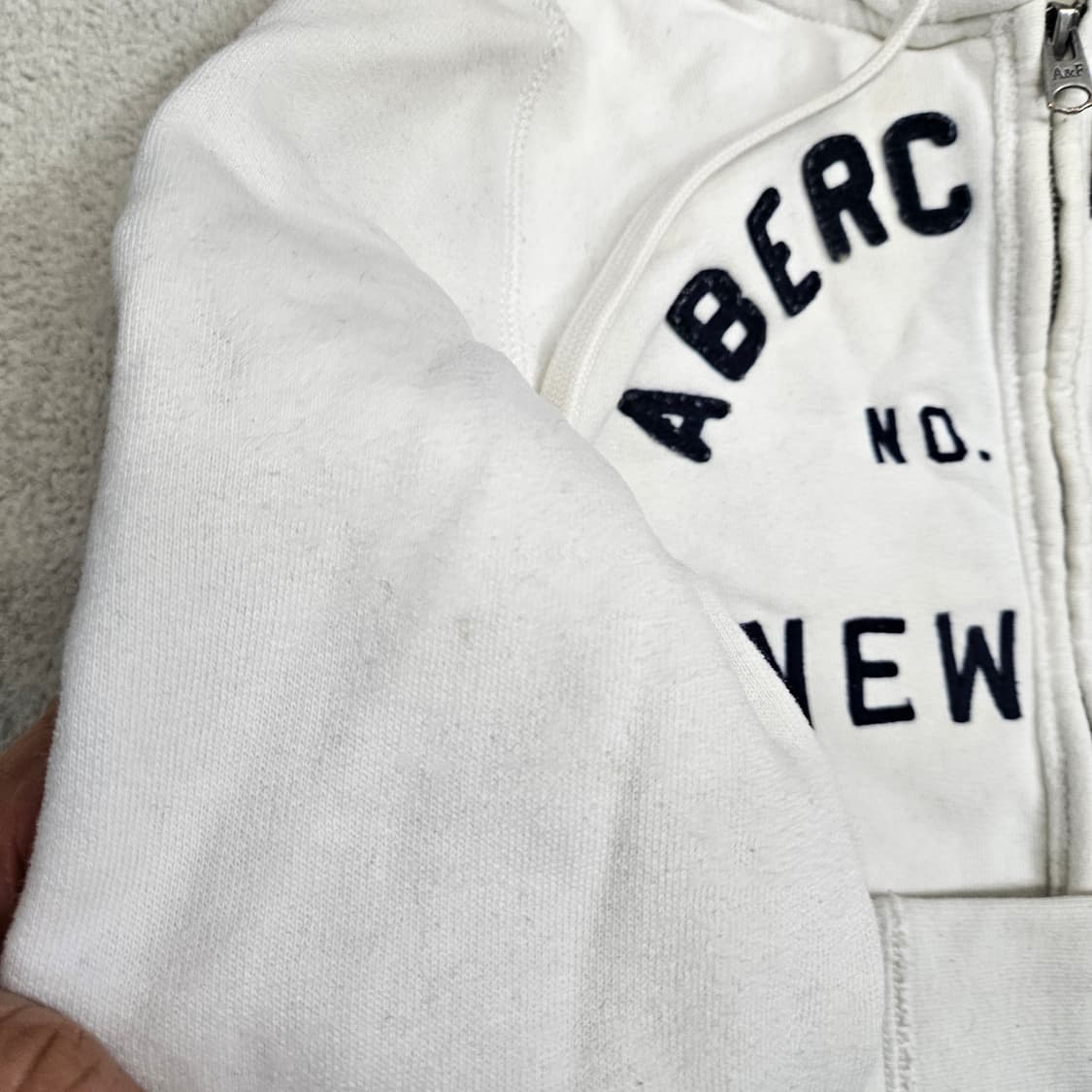 아베크롬비 아치 로고 후드 집업 S 딱붙핏 상품이미지7