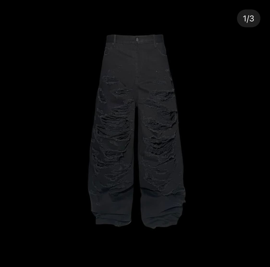 [2] 에모스탠스클럽 재패니즈 디스트레스드 와이드 배기진 V2 상품이미지1